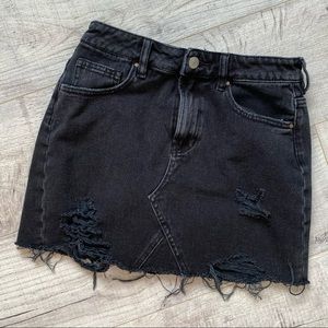 Pacsun Black Denim Skirt